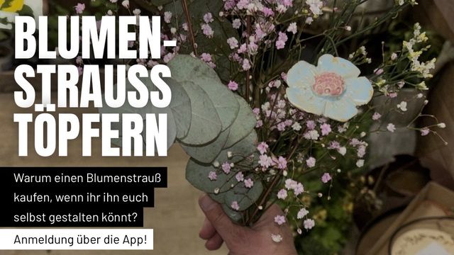 Blumenstrauß töpfern 
