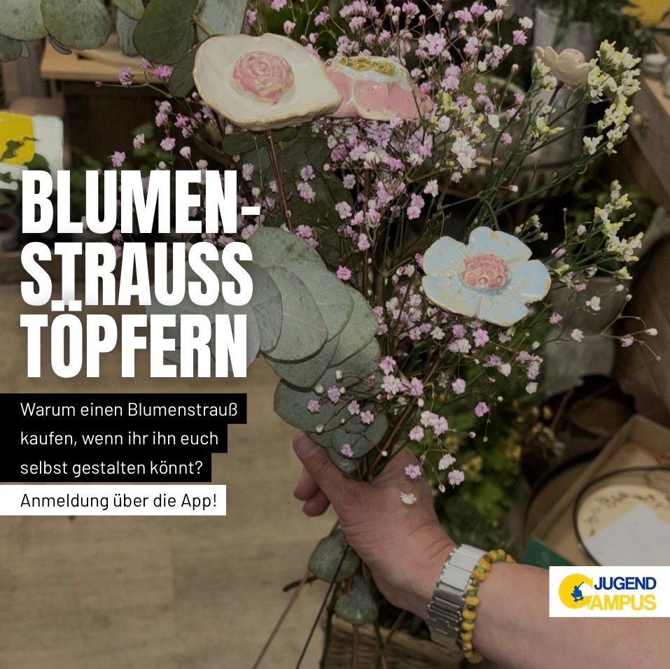 Blumenstrauß töpfern 